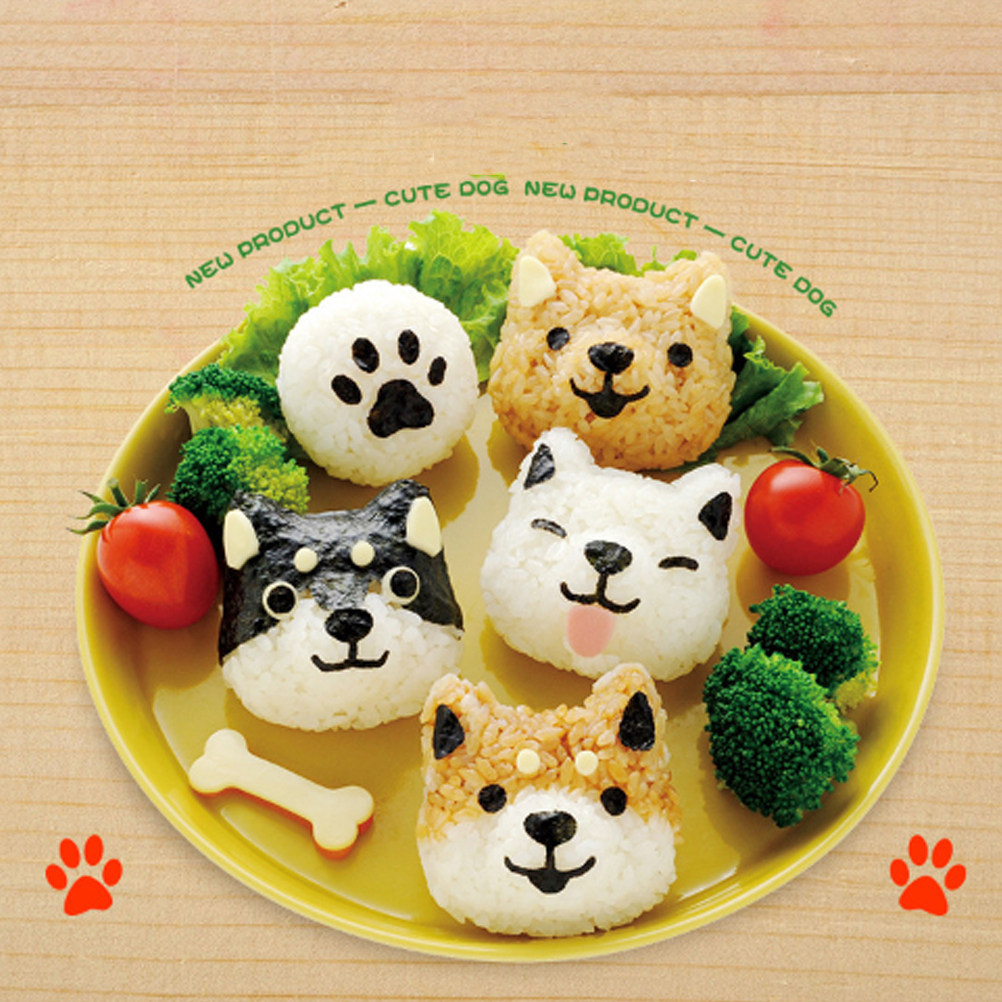 Meal Prep With Rice - 1Set Cute Puppy Shaped Rice Ball