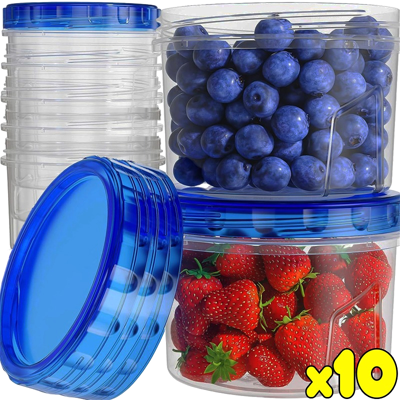 Meal Prep Freezer - 500ML Round Airtight Food Storage Boxes