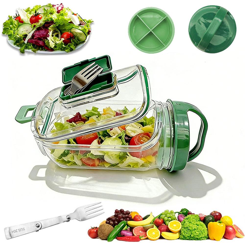 Meal Prep Veggie - Portable Salad Cup with Sauce Container