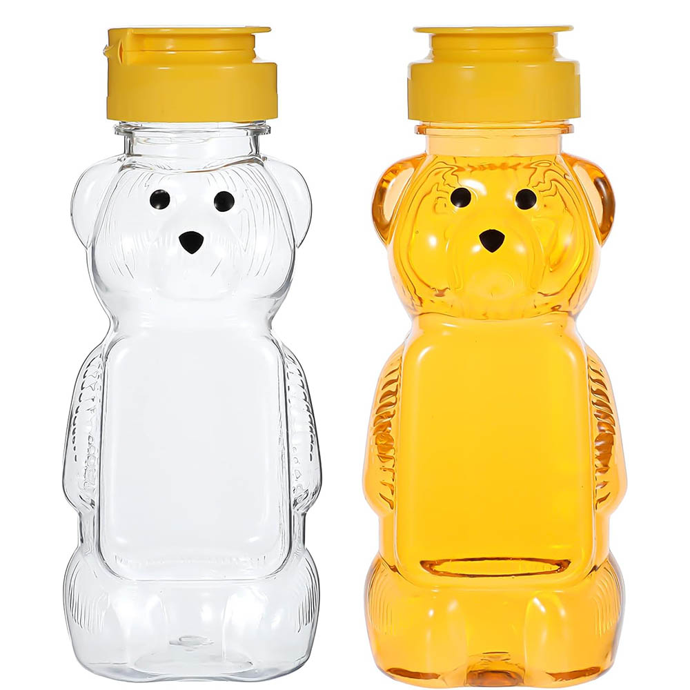 Sauce Squeeze Bottle - 2Pcs Honey Bear Bottle Plastic Honey