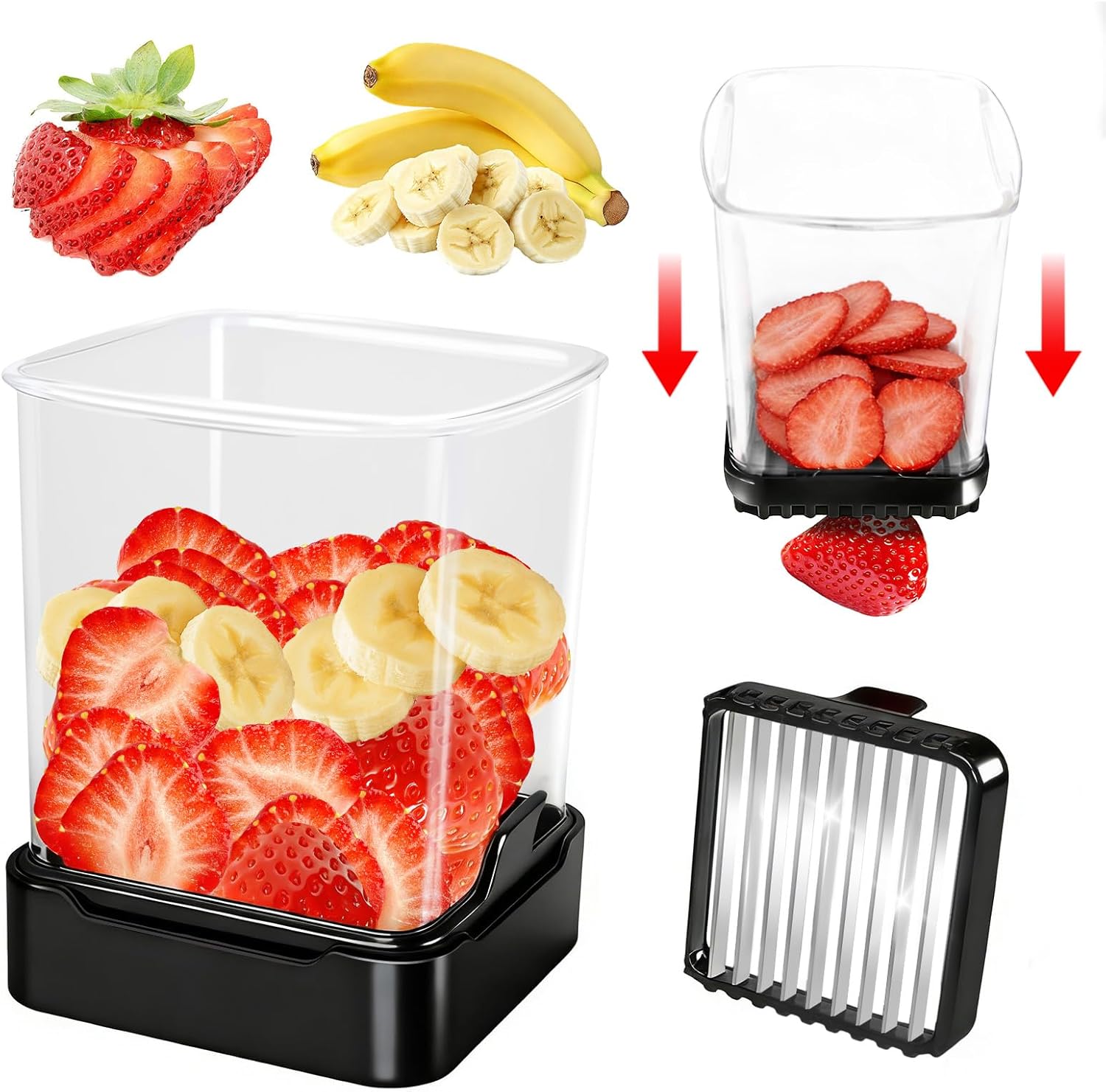 Fruit Slicer Cup for Strawberr - Meal Prep Egg review and price