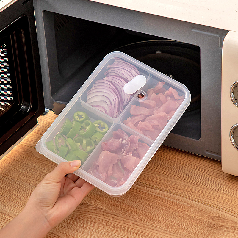 Divided Veggie Tray with Lid,6 - Meal Prep Veggie review and price