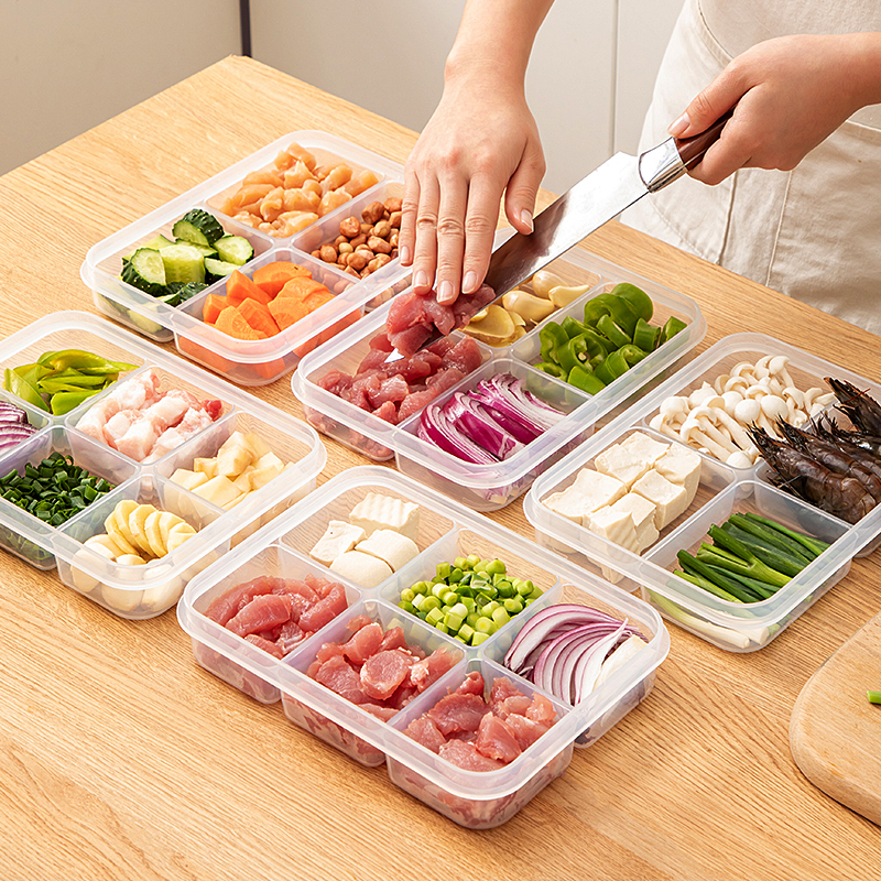 Divided Veggie Tray with Lid,6 - Meal Prep Veggie review and price