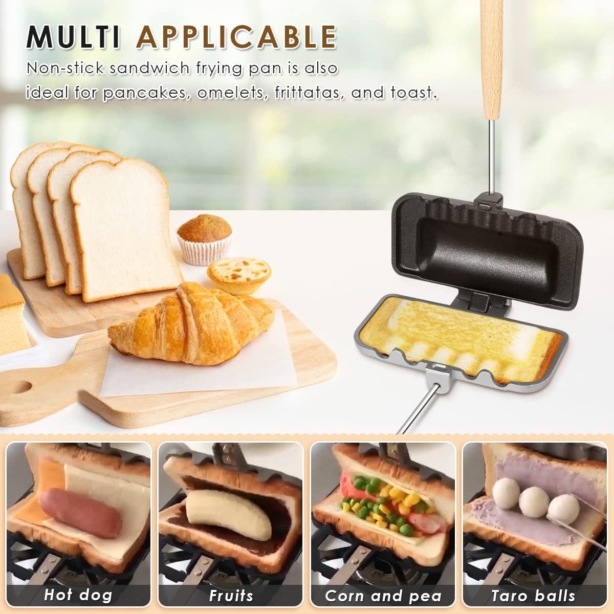 Hot Sandwich Maker, 4w1h Sandw - Breakfast Sandwich Press review and price