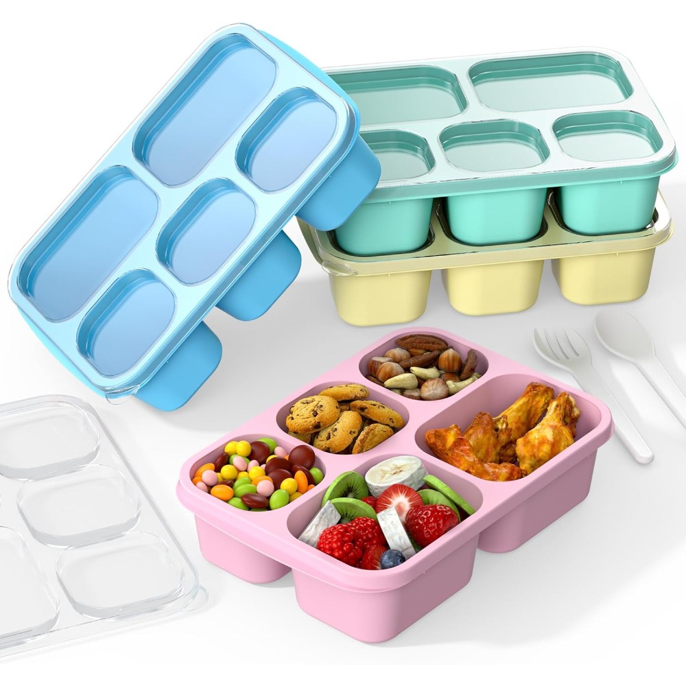 Bento Box Adult Lunch Box - 4  - Meal Prep Yellow review and price