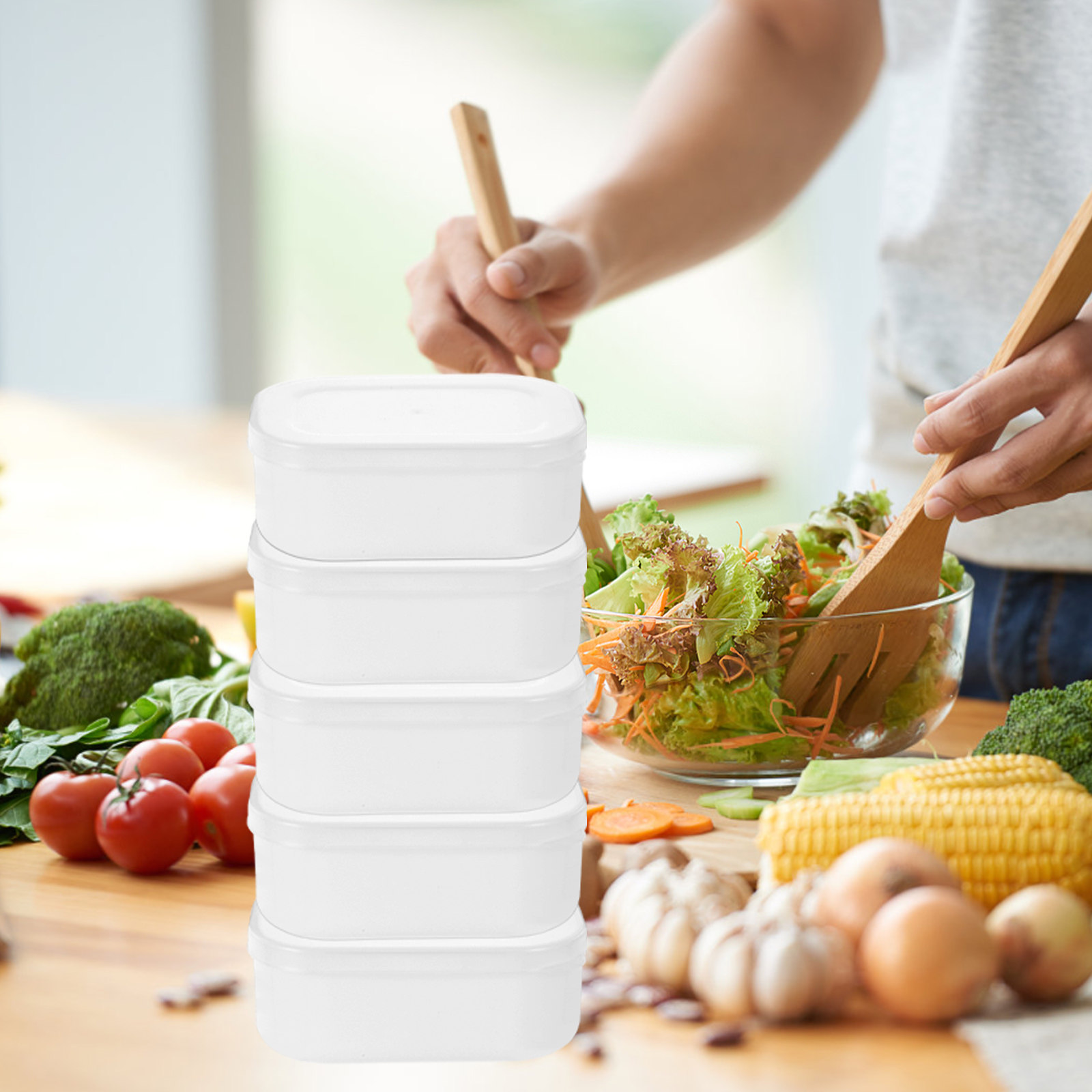 5Pcs Stackable Rice Grain Stor - Meal Prep With Rice review and price