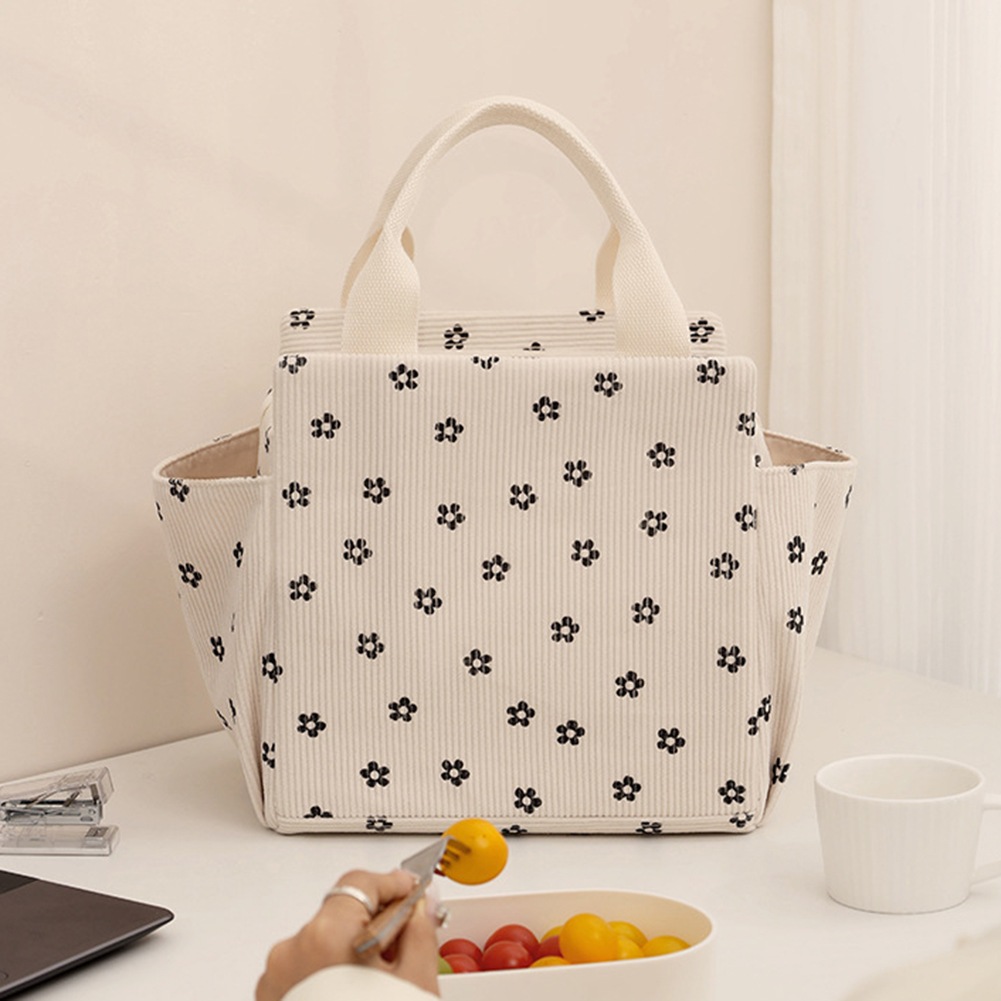 Insulated Corduroy Lunch Bag w - Meal Prep Cold Lunches review and price