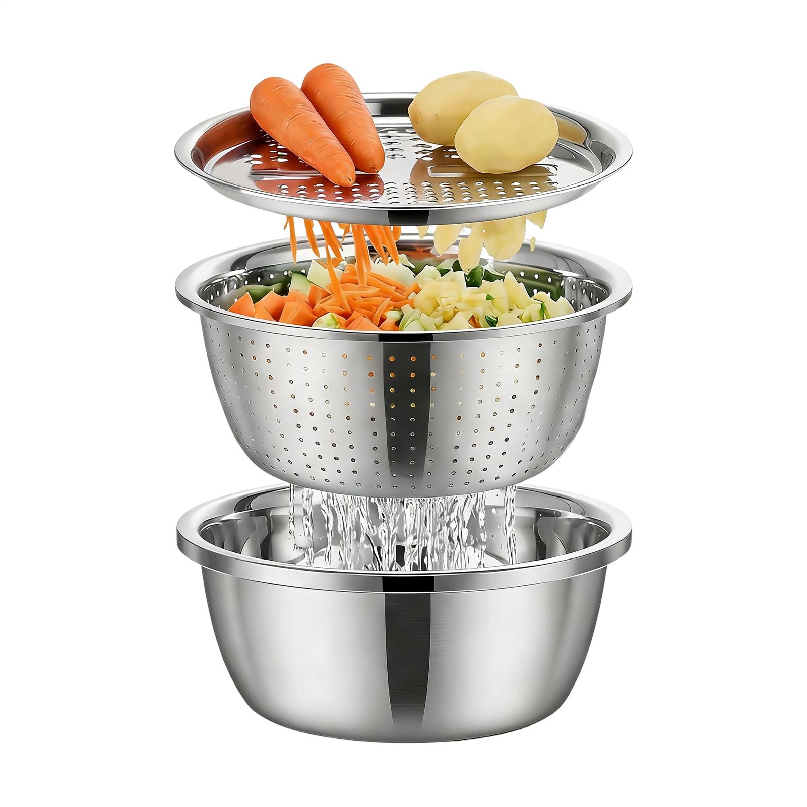 Stainless Steel Colander Strai - Meal Prep With Rice review and price