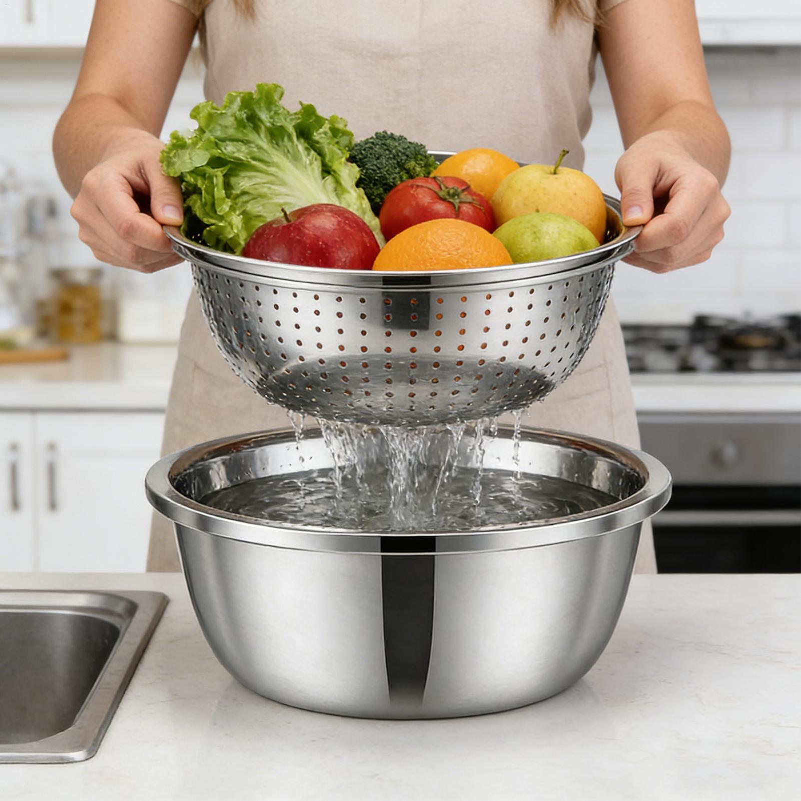 Stainless Steel Colander Strai - Meal Prep With Rice review and price