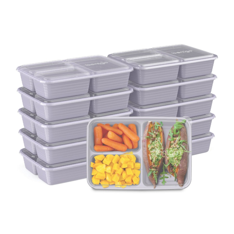 2-Pack 3-Compartment Meal Prep - Meal Prep Freezer review and price
