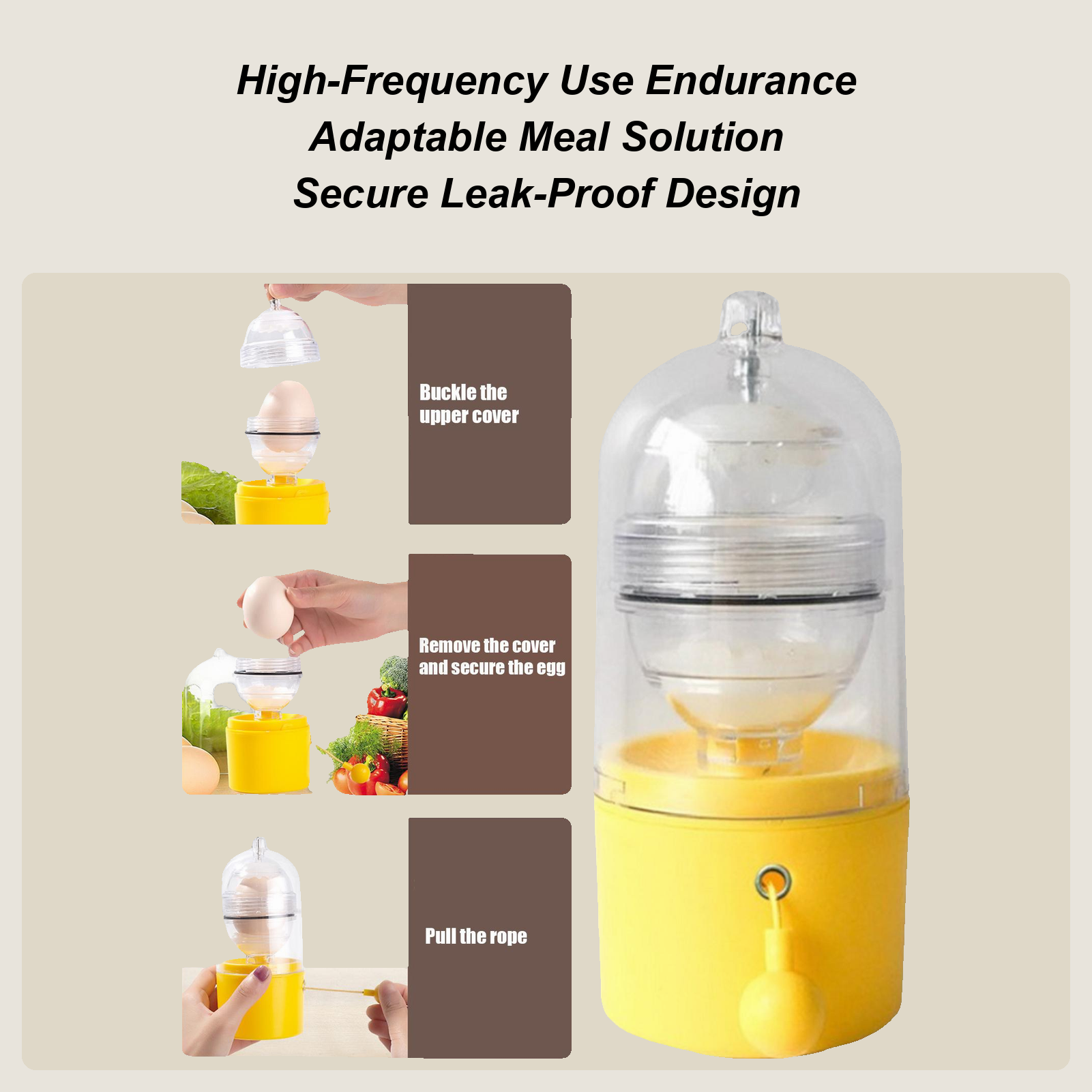 Egg Yolk Mixer Spinner Hand Po - Meal Prep Egg review and price