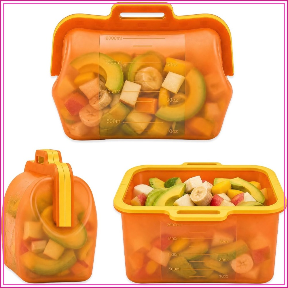Reusable Silicone Food Storage - Meal Prep Freezer review and price