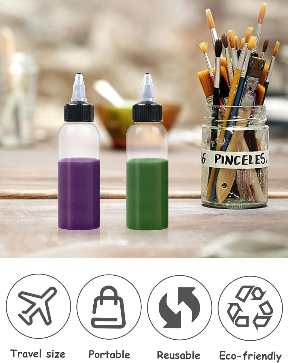 6 Pcs 2oz Plastic Squeeze Bott - Sauce Squeeze Bottle review and price