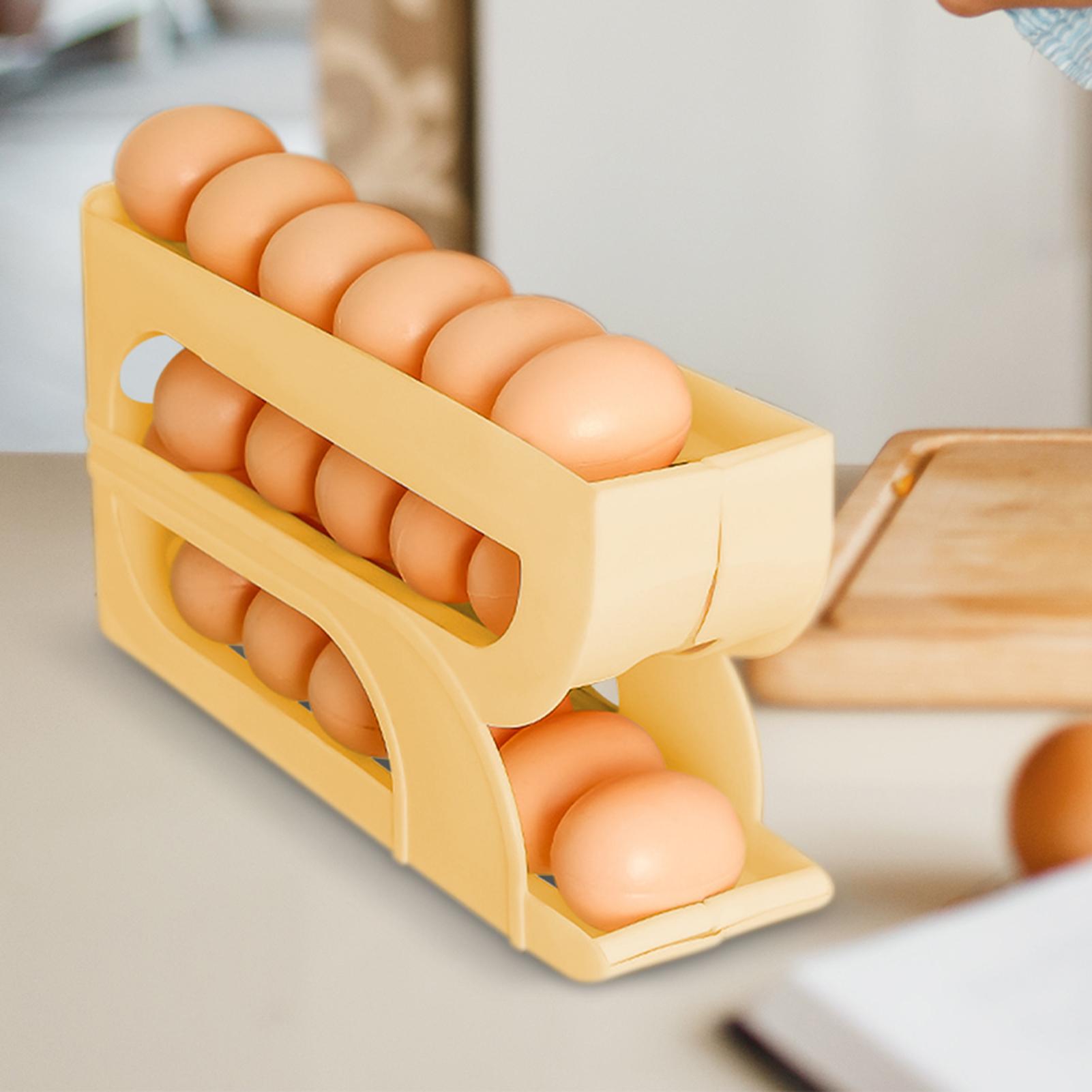Kitchen Egg Holder 3 Tiers Aut - Meal Prep Egg review and price