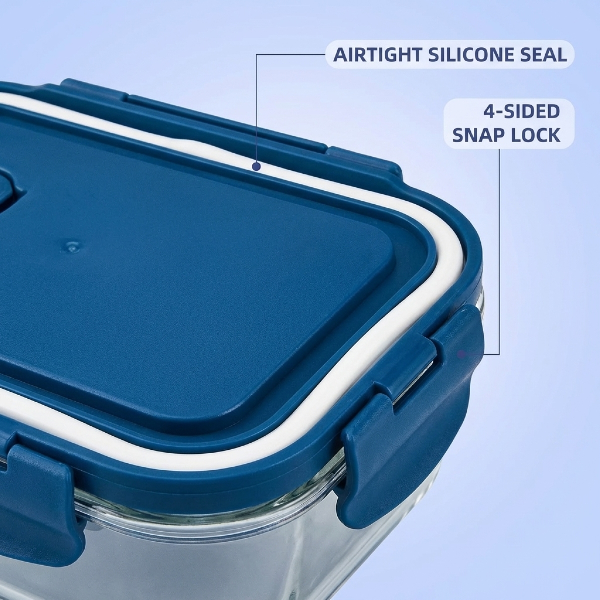 Star Sea Blue Glass Food Stora - Meal Prep Seafood review and price