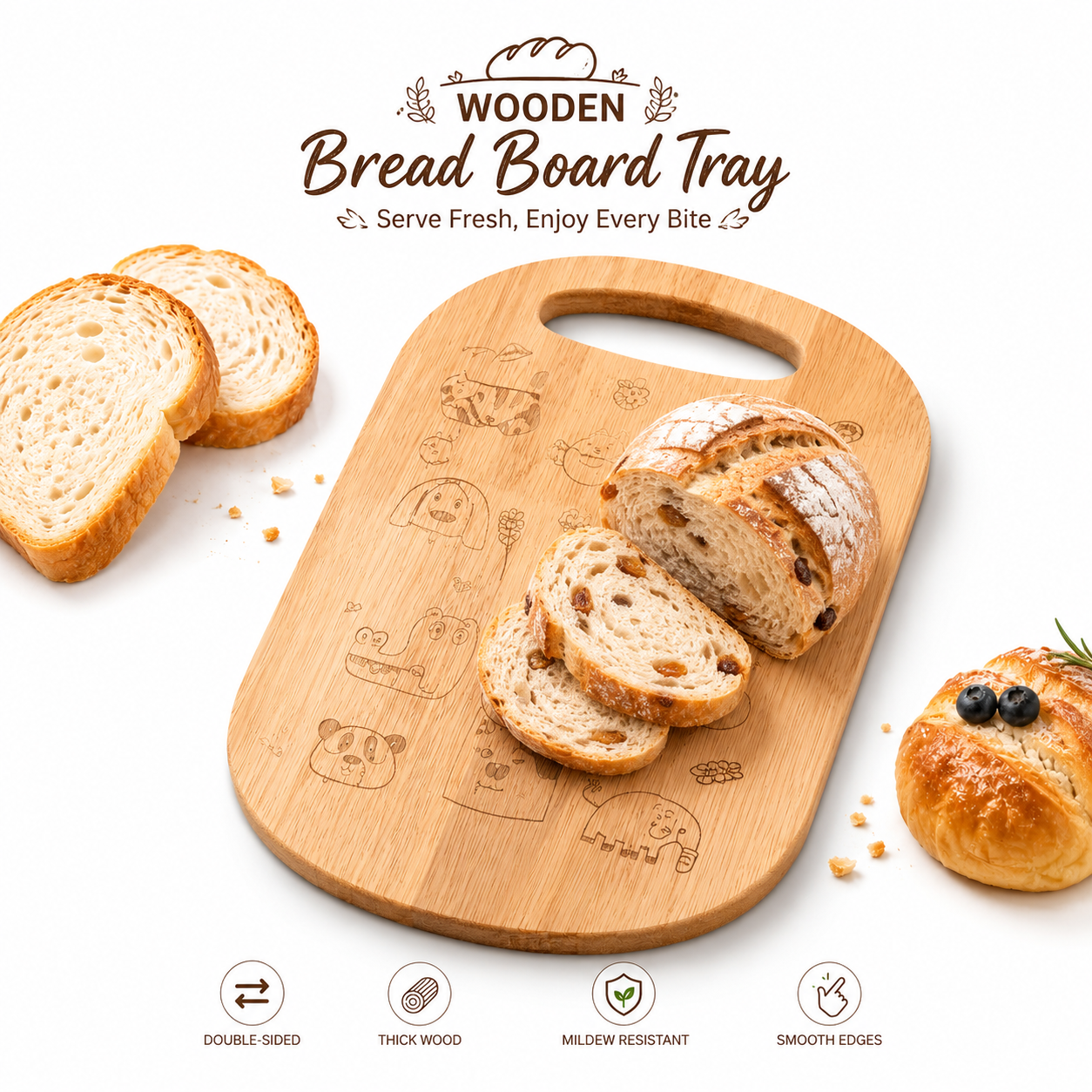Reusable Wooden Bread Board Cu - Meal Prep Veggie review and price