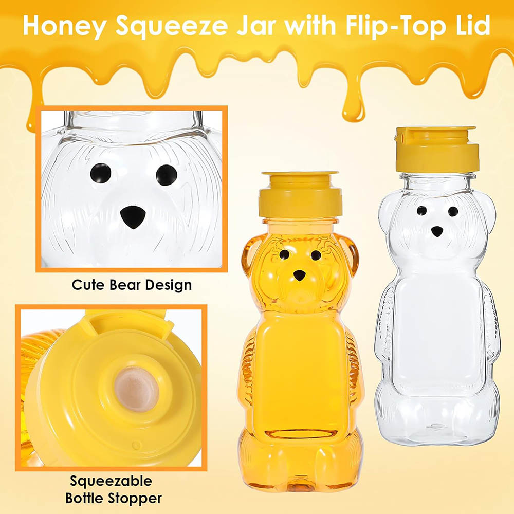 2Pcs Honey Bear Bottle Plastic - Sauce Squeeze Bottle review and price