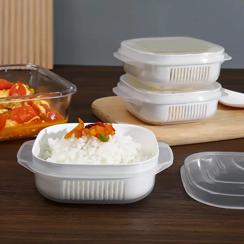 Rice storage box, microwaveabl - Meal Prep Freezer review and price