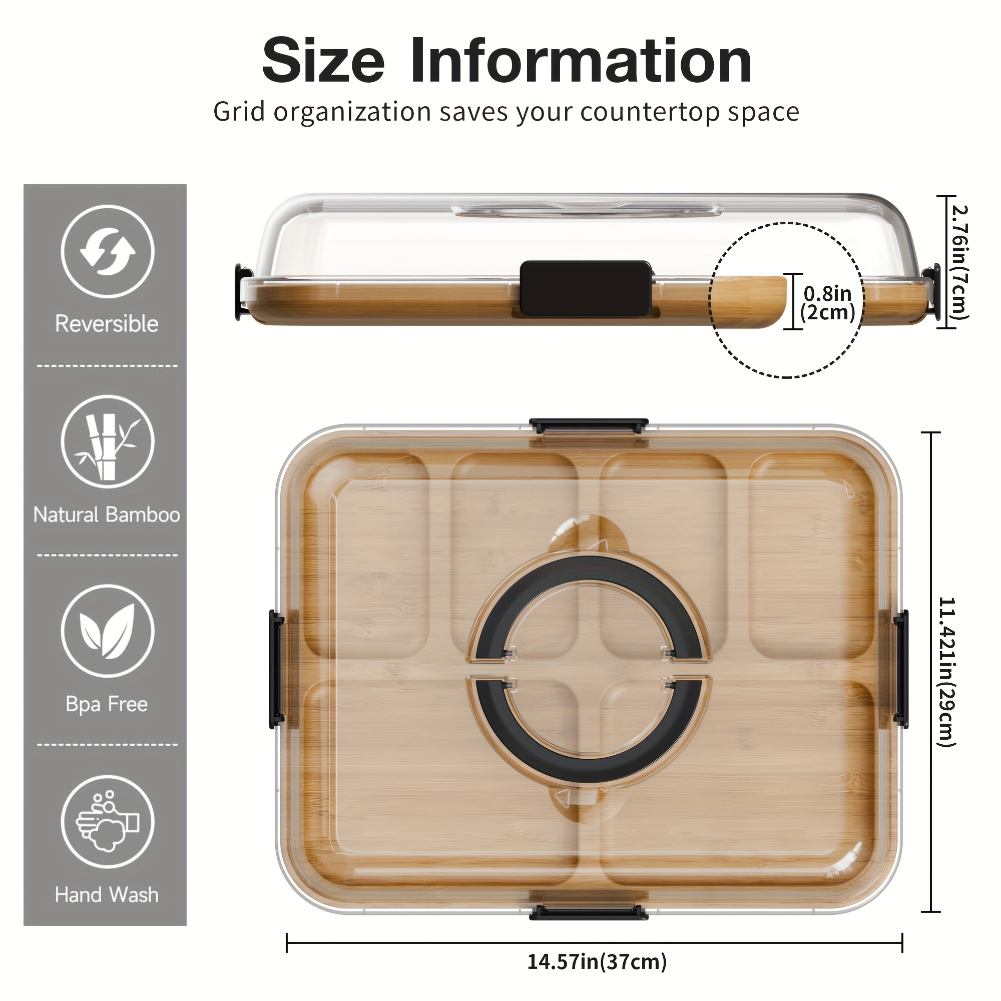 Clear Stackable Food Storage C - Meal Prep Veggie review and price