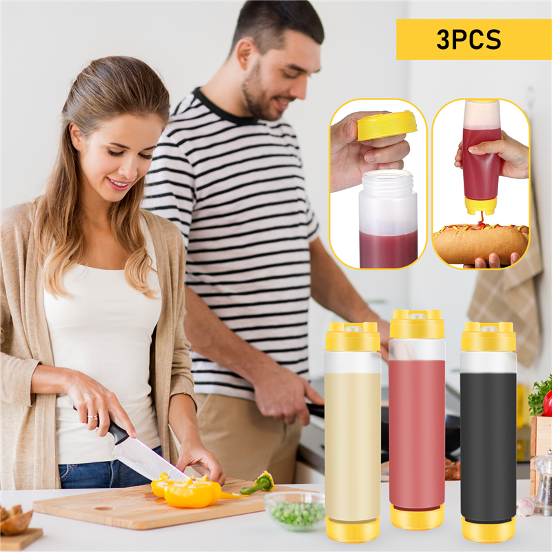 【HOT】Inverted Plastic Squeeze  - Sauce Squeeze Bottle review and price