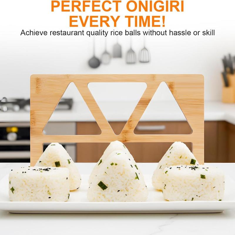 Wooden Onigiri Rice Ball Mold  - Meal Prep With Rice review and price