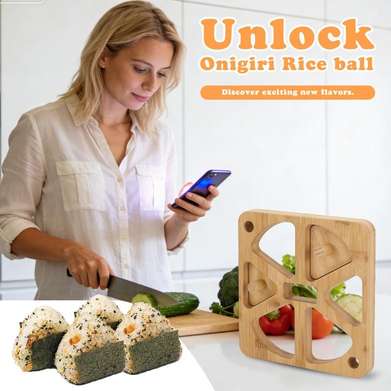 Wooden Onigiri Rice Ball Mold  - Meal Prep With Rice review and price
