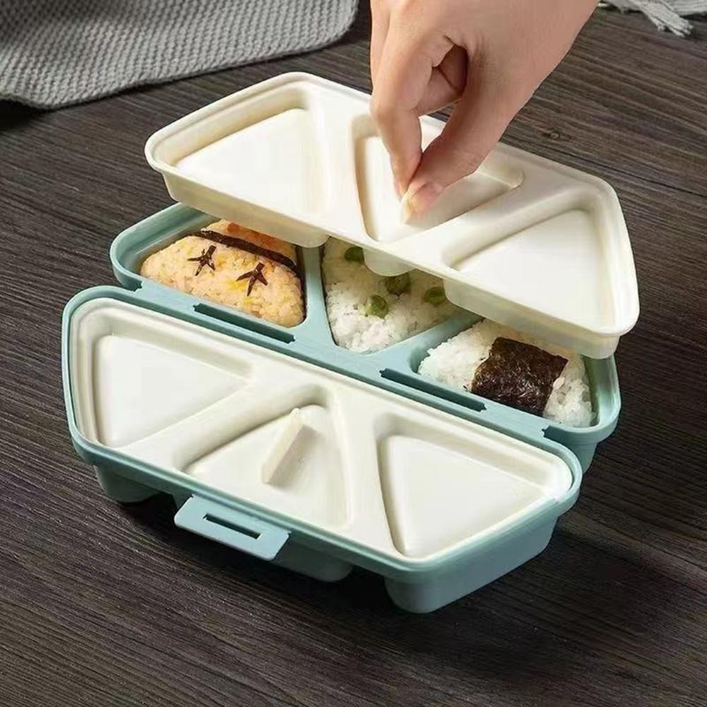 6-Cavity Triangle Onigiri Mold - Meal Prep With Rice review and price